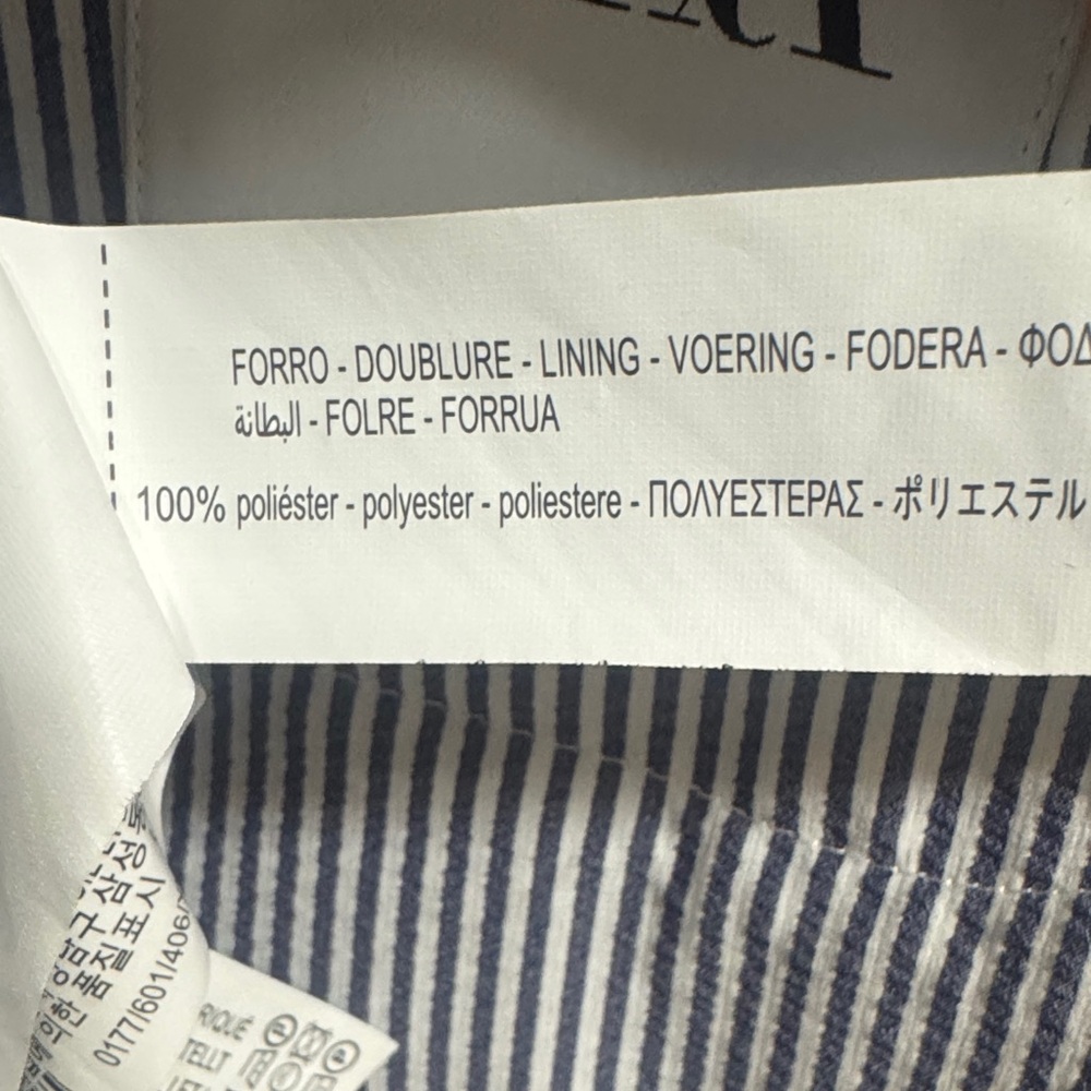 ZARA Men’s Classic Blue & White Striped Seersucker Blazer - Size XL - Picture 12 of 14